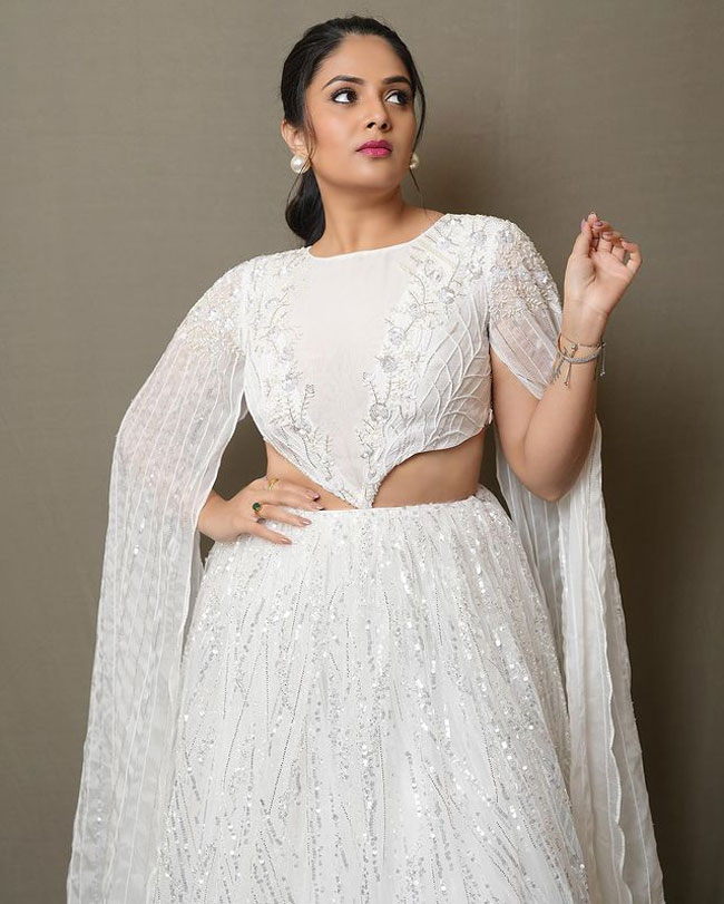 Staggering Looks Of Sreemukhi In White